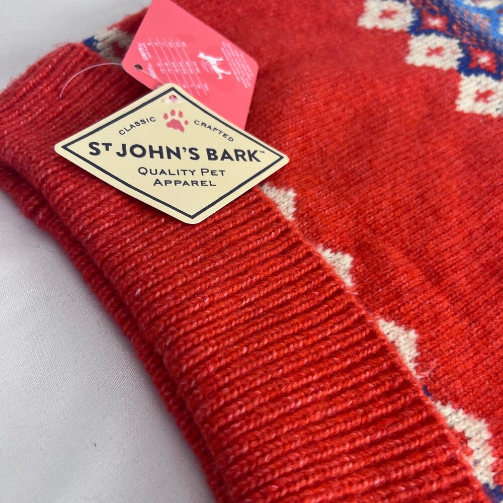 St John's Argyle Dog Sweater